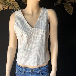 White House Black Market Women's V-neck Crop Top